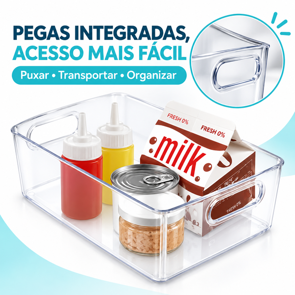 ClearNest Compact | 3 Organizadores Transparentes
