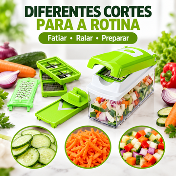 ChopSwift | Cortador de Legumes Multifunções 1,5 L