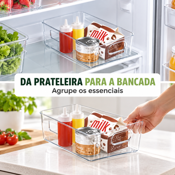 ClearNest Compact | 3 Organizadores Transparentes