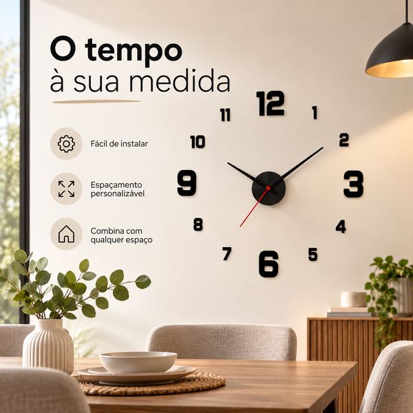 Relógio Adesivo