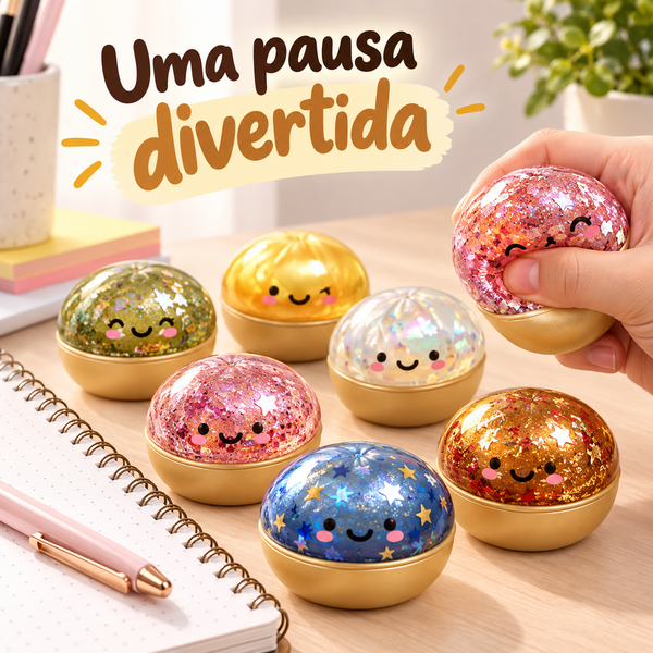 Bola de Pressão em Formato de Bolinho com Efeito Flash