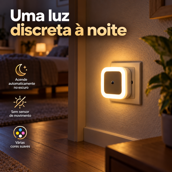 Sem fio led night light sensor de iluminação mini