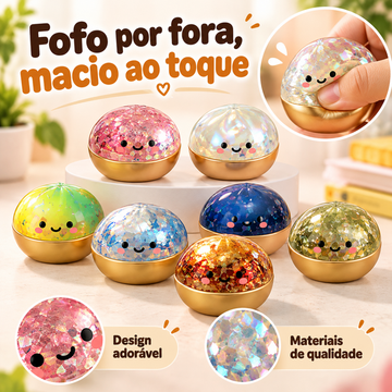 Bola de Pressão em Formato de Bolinho com Efeito Flash