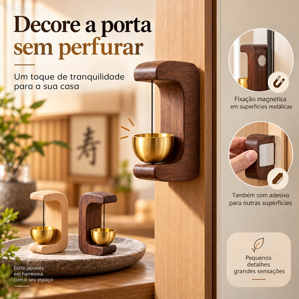 Sinos de Vento Japoneses de Madeira