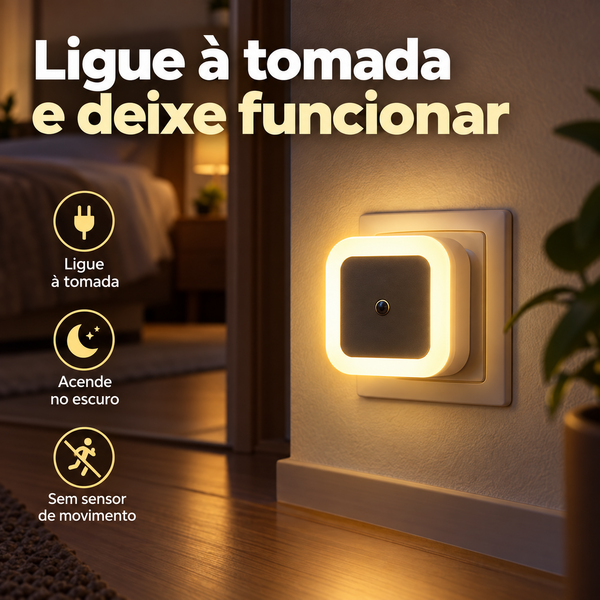 Sem fio led night light sensor de iluminação mini