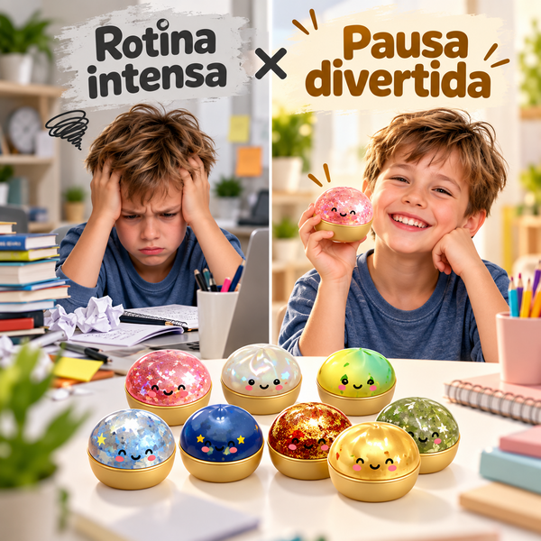 Bola de Pressão em Formato de Bolinho com Efeito Flash
