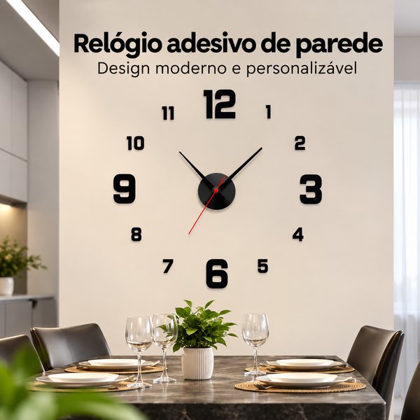Relógio Adesivo