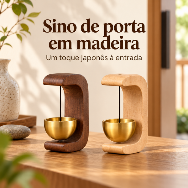 Sinos de Vento Japoneses de Madeira