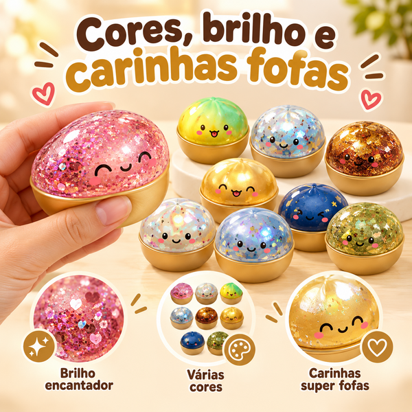 Bola de Pressão em Formato de Bolinho com Efeito Flash