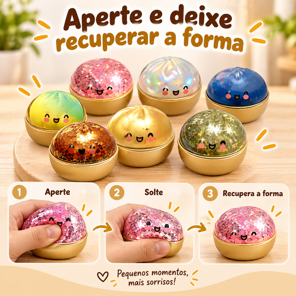 Bola de Pressão em Formato de Bolinho com Efeito Flash